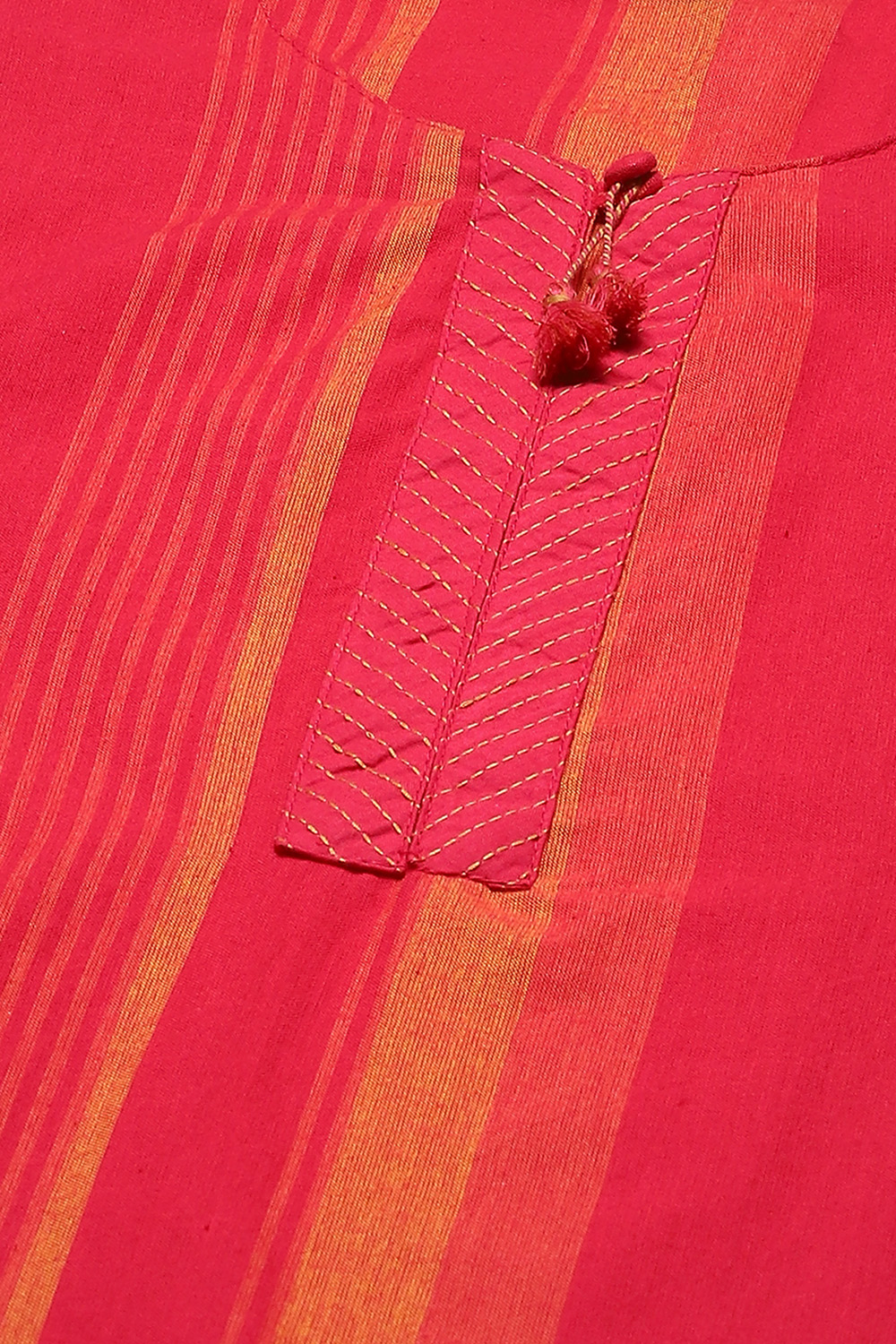 Fuschia Viscose Blend Straight Kurta image number 2